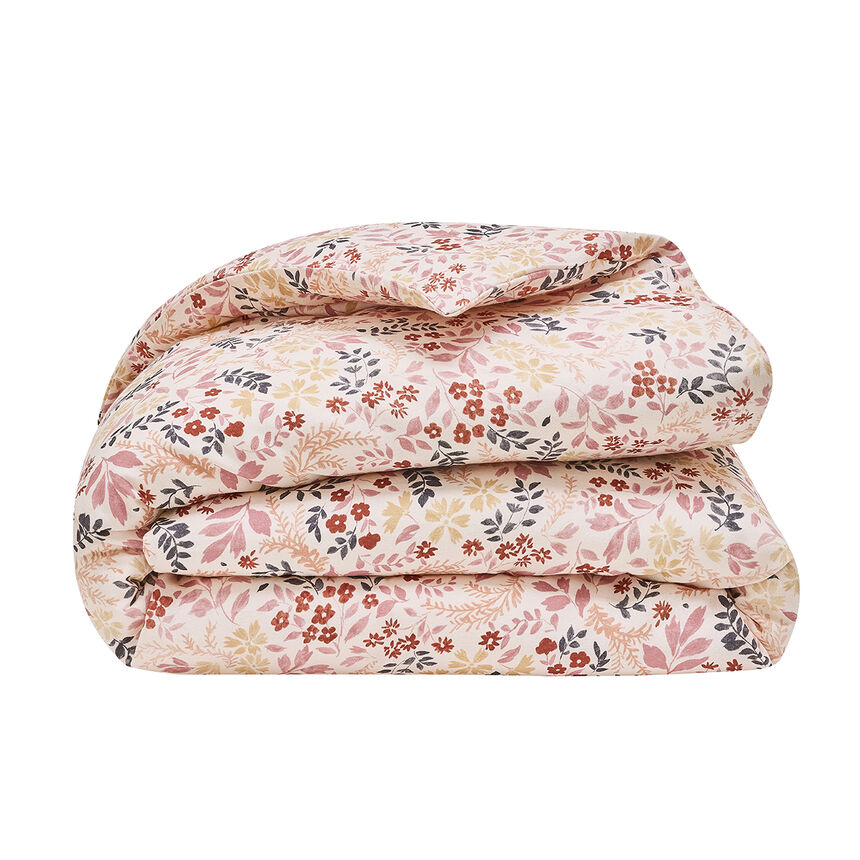 Housse de courtepointe Campagne Rose 90X180 50% coton - 50% lin, , hi-res image number 2