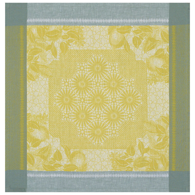 Napkin Jardin d'orient Yellow 23"x23" 100% linen, , hi-res