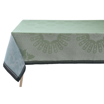 Nappe Jardin d'orient Fontaine 120x120 100% lin,  Nappe Jardin d'orient Fontaine 120x120 100% lin