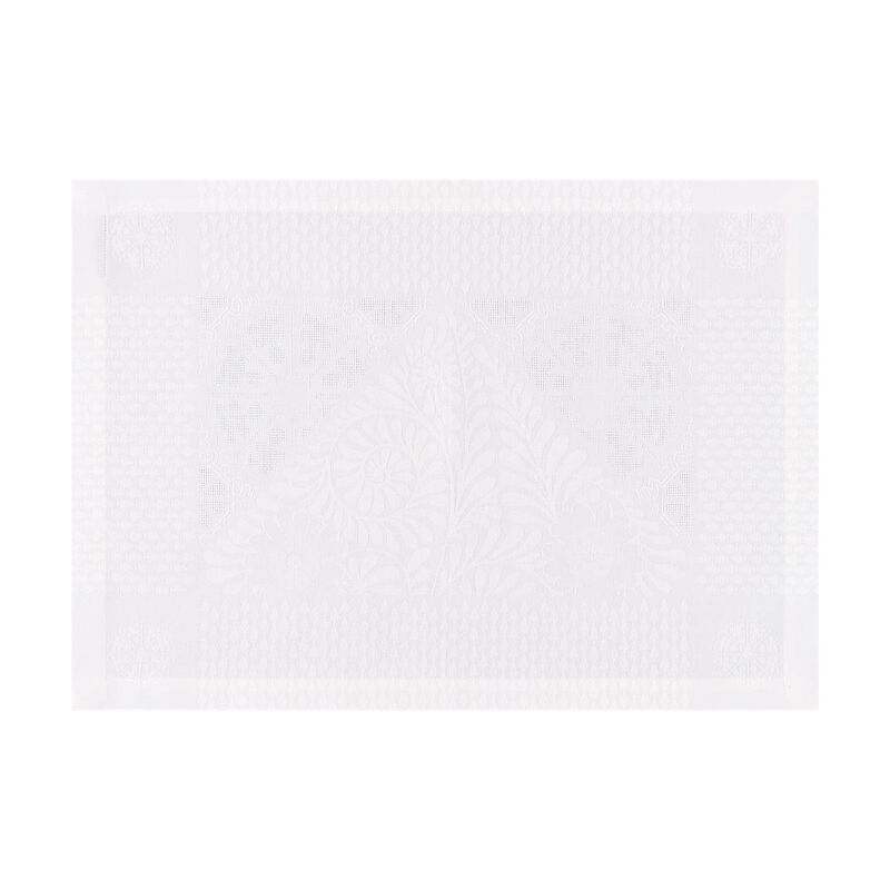Placemat Bosphore Blanc White 21"x15" 50% cotton- 50 % linen, , hi-res image number 2