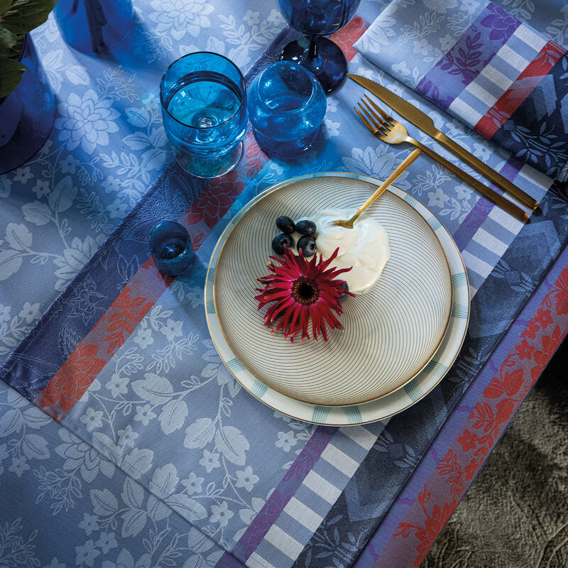 Coated placemat Gipsy Blue 20"x14" 100% cotton, , hi-res image number 3