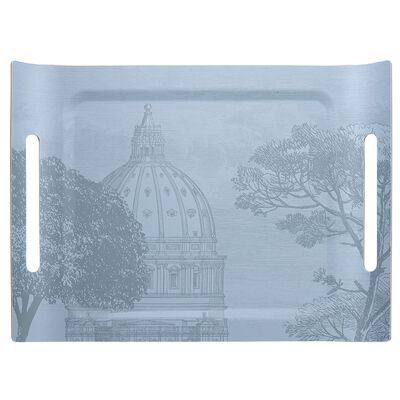 Tray Symphonie Baroque Smoke 23"x16" Wood / 100% birch