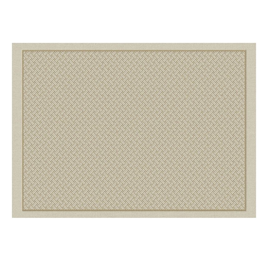 Coated placemat Osmose Tressage Cork 20"x14" 100% cotton, , hi-res image number 0