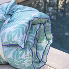 Sun lounger cushion Barbarde Blue 24"x75" 100% cotton, , hi-res image number 0