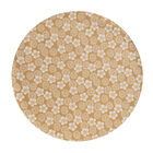 Coated placemat Wagara coated Beige Ø38 100% cotton, , hi-res image number 0