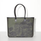 Shoulder bag Paysage Green  100% cotton, acrylic coating. Garnish: Cattle leather, , hi-res image number 1