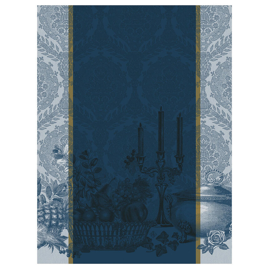 Tea towel Festin Blue 24"x31" 100% cotton, , hi-res