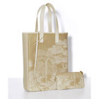 Hand-carried bag Paysage Brown  100% cotton, acrylic coating. Garnish: Cattle leather, , hi-res image number 1