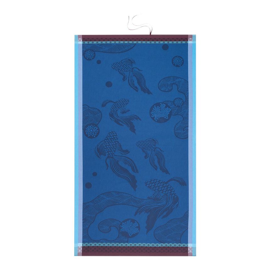 Beach towel Oc&eacute;anique Abyss 39"x79" 100% cotton, , hi-res image number 1
