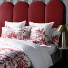 Pillowcase Feuilles en scène Red 40X80 100% cotton, , hi-res image number 0