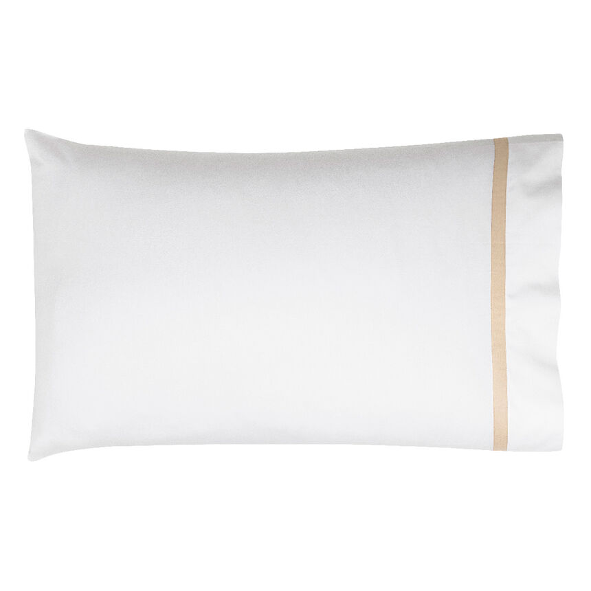 2 Pillowcases Apparat Beige 22"X33"Standard,Pair 100% cotton, , hi-res image number 0