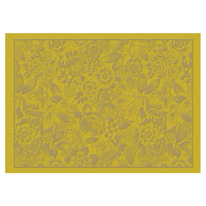 Coated placemat Osmose Florale Pollen 20"x14" 100% cotton, , hi-res image number 1
