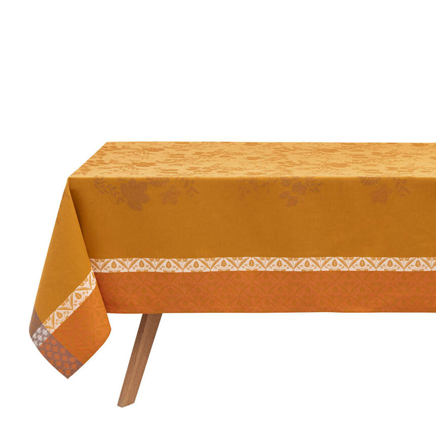 Tablecloth Manor lane Orange 69"x69" 100% cotton, , hi-res image number 3