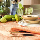 Tablecloth Escapade Tropicale Orange 120x120 100% linen, , hi-res image number 4