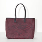 Shoulder bag Pivoine Burgundy  100% cotton, acrylic coating. Garnish: Cattle leather, , hi-res image number 2