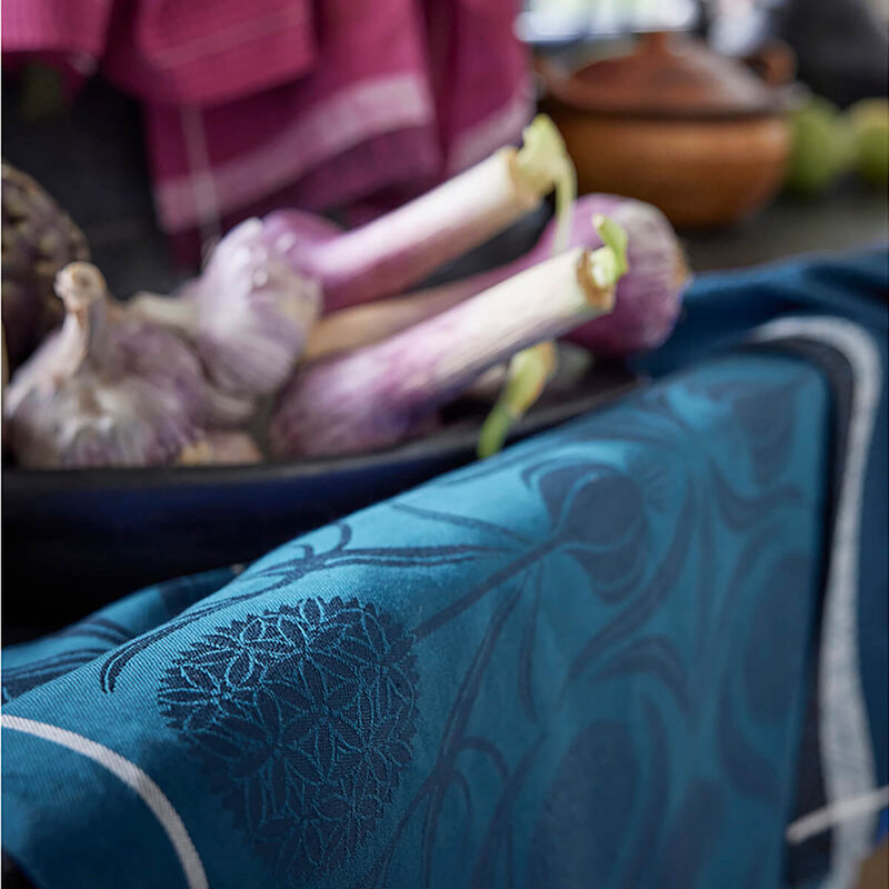 Tea towel L'ail Blue 60x80 100% cotton, , hi-res image number 2