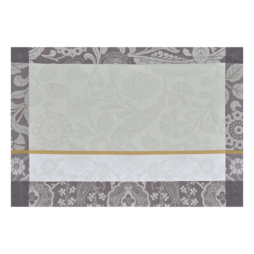 Placemat Voyage Iconique Grey 20"x14" 100% cotton, , hi-res image number 1