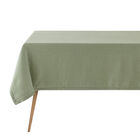 Tablecloth Nuances Green 150x150 50% cotton - 50 % linen, , hi-res image number 1