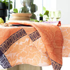 Tablecloth Escapade Tropicale Orange 47"x47" 100% linen, , hi-res image number 2