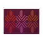 Placemat Kaléidoscope Fusion purple 20"x14" 100% cotton, , hi-res image number 1