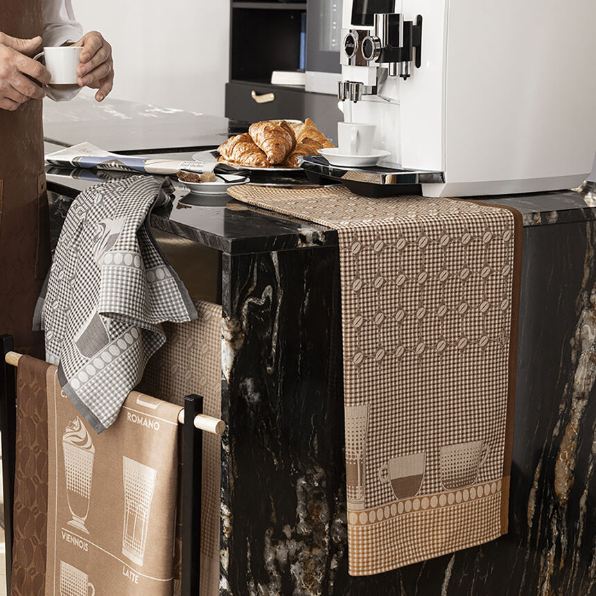 Essuie-mains Barista Moccacino 60x80 100% coton, , hi-res image number 1