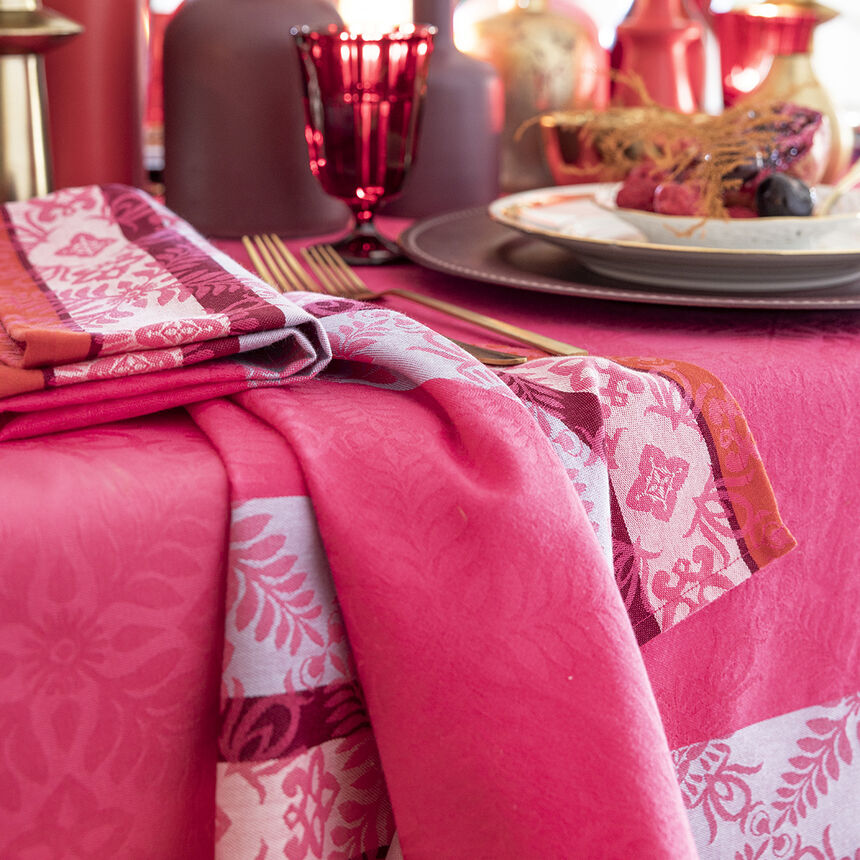 Napkin Mumbai Pink 50x50 100% cotton, , hi-res image number 3