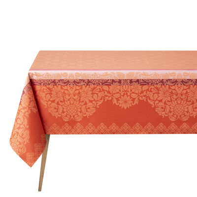 Tablecloth Mumbai Orange 150x220 100% cotton,  Tablecloth Mumbai Orange 150x220 100% cotton