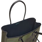 Shoulder bag Paysage Green  100% cotton, acrylic coating. Garnish: Cattle leather, , hi-res image number 3