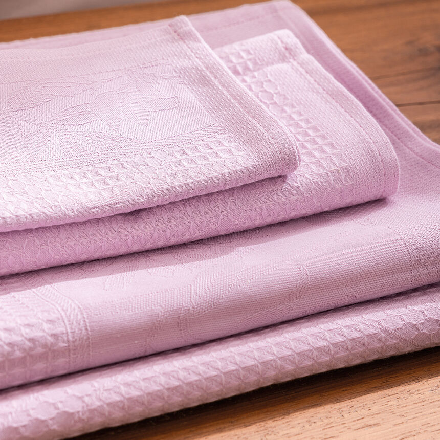 Guest towel Pois de senteur Pink 12"x20" 100% cotton, , hi-res image number 1