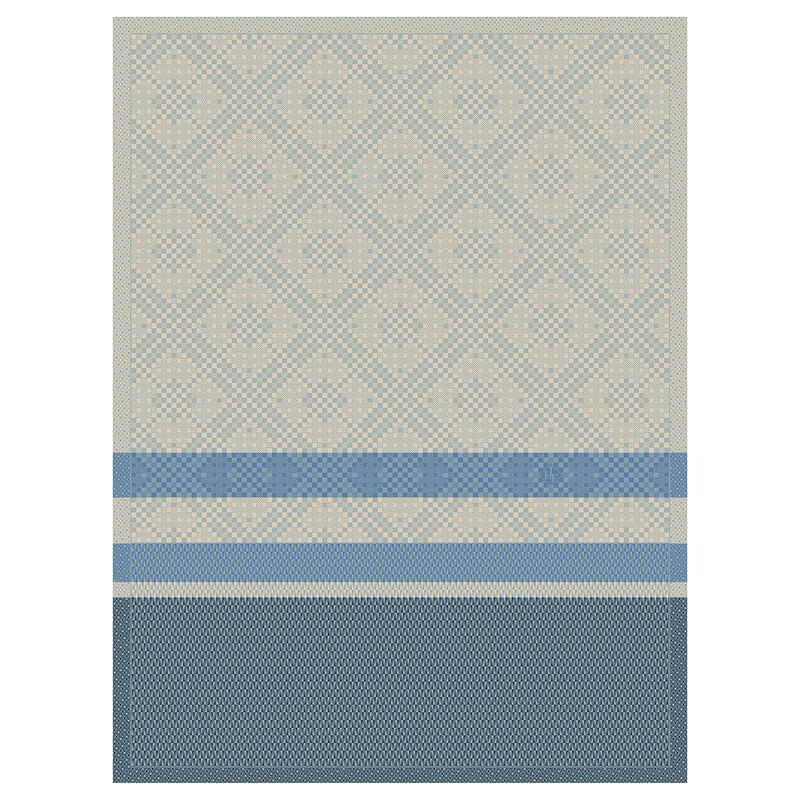 Tea towel Essentiel Graphique Blue 24"x31" 100% cotton, , hi-res image number 0