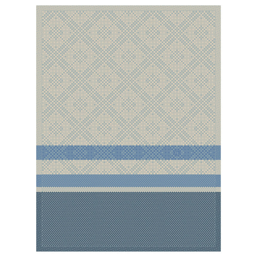 Tea towel Essentiel Graphique Blue 60x80 100% cotton, , hi-res image number 0