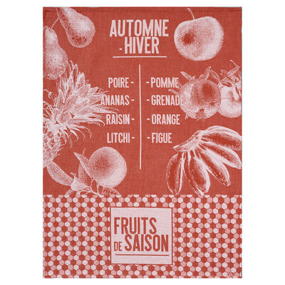 Tea towel De saison Fruits Pumpkin 24"x31" 100% cotton