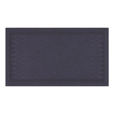 Placemat Club Satin Prusse 20"x12" 89% cotton / 11% linen