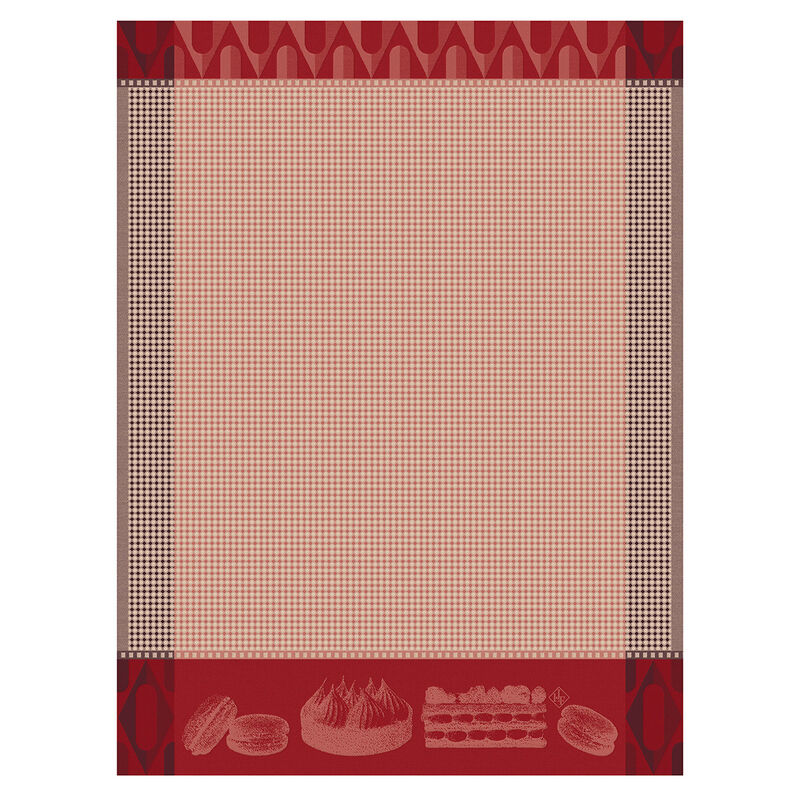 Hand towel Pâtisseries Françaises Pink 24"x31" 100% cotton, , hi-res