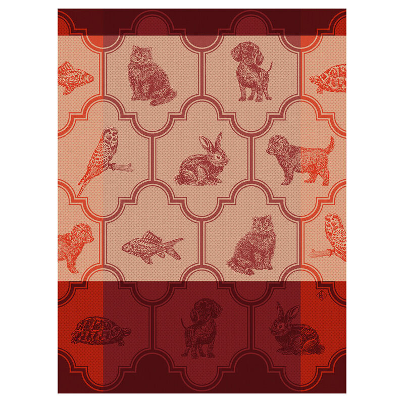 Tea towel Nos Acolytes Pink 60x80 100% cotton, , hi-res image number 0
