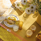 Tablecloth Sinharâja Yellow 69"x69" 100% cotton, , hi-res image number 8
