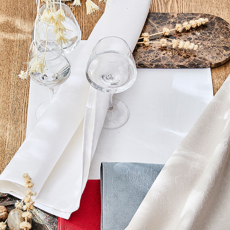 Napkin Marie-Galante White 23"x23" 100% cotton, , hi-res