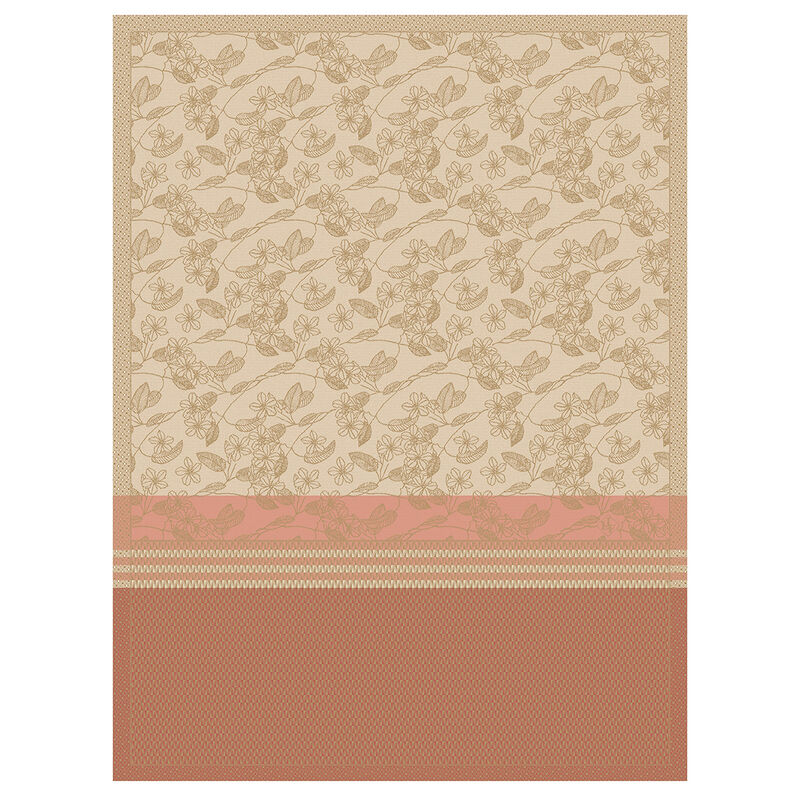Tea towel Essentiel Gravure Beige 24"x31" 100% cotton, , hi-res image number 0