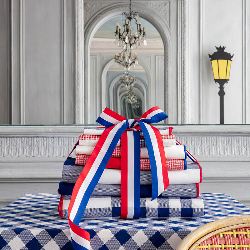 Tablecloth Elysée Tricolor 59"x59" 100% cotton, , hi-res image number 2