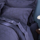 Flat sheet Flora Dark blue 94"X118" 100% cotton, , hi-res image number 2