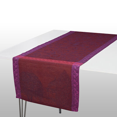 Runner Symphonie Baroque Maroon 50x200 100% linen