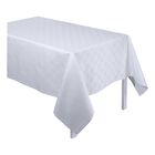 Tablecloth Anneaux White 67"x67" 100% cotton, , hi-res image number 1