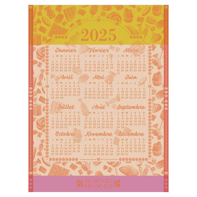 Tea towel Calendrier 2025 Cotton