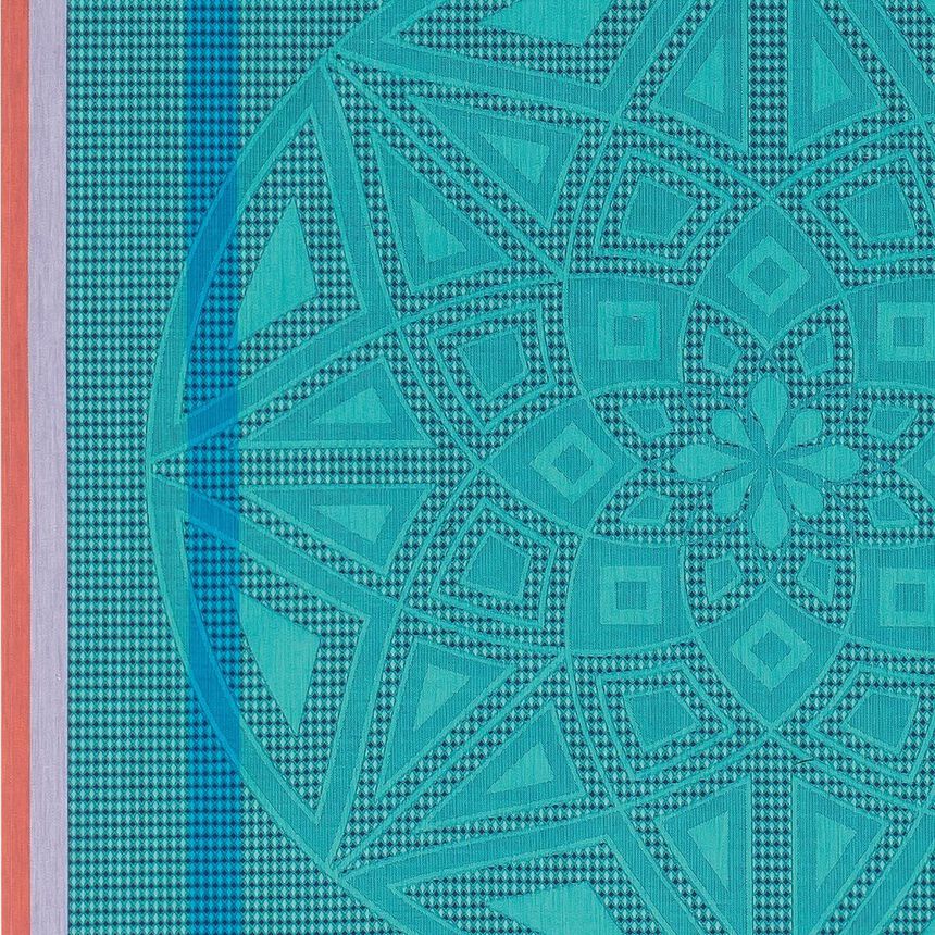 Beach towel Zellige Swimming pool 39"x79" 100% cotton, , hi-res image number 1