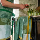 Apron Lumières d'étoiles Green 80x96 100% cotton, , hi-res image number 0