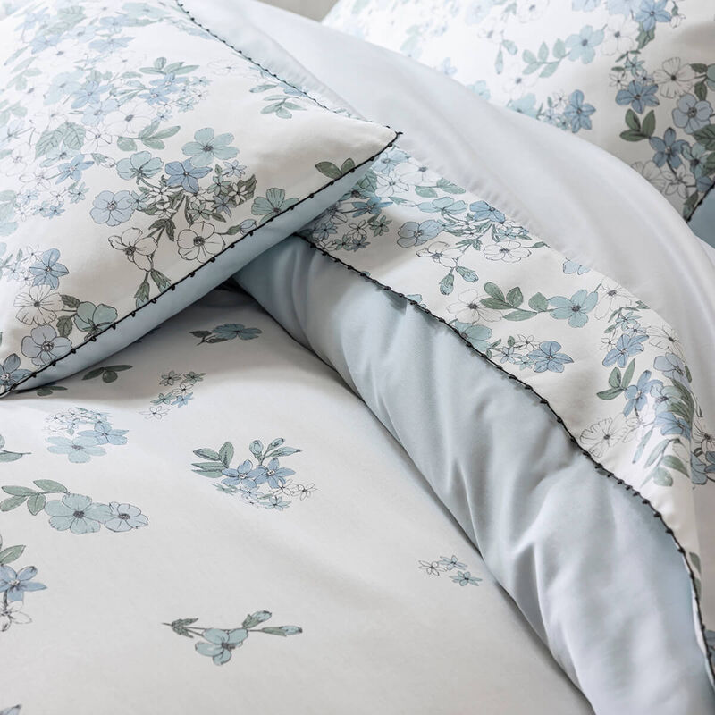 Drap plat Manuka Ciel 190X290 100% coton, , hi-res image number 2