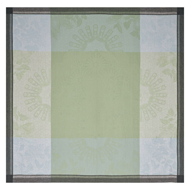 Nappe Jardin d'orient Fontaine 120x120 100% lin, , hi-res image number 2