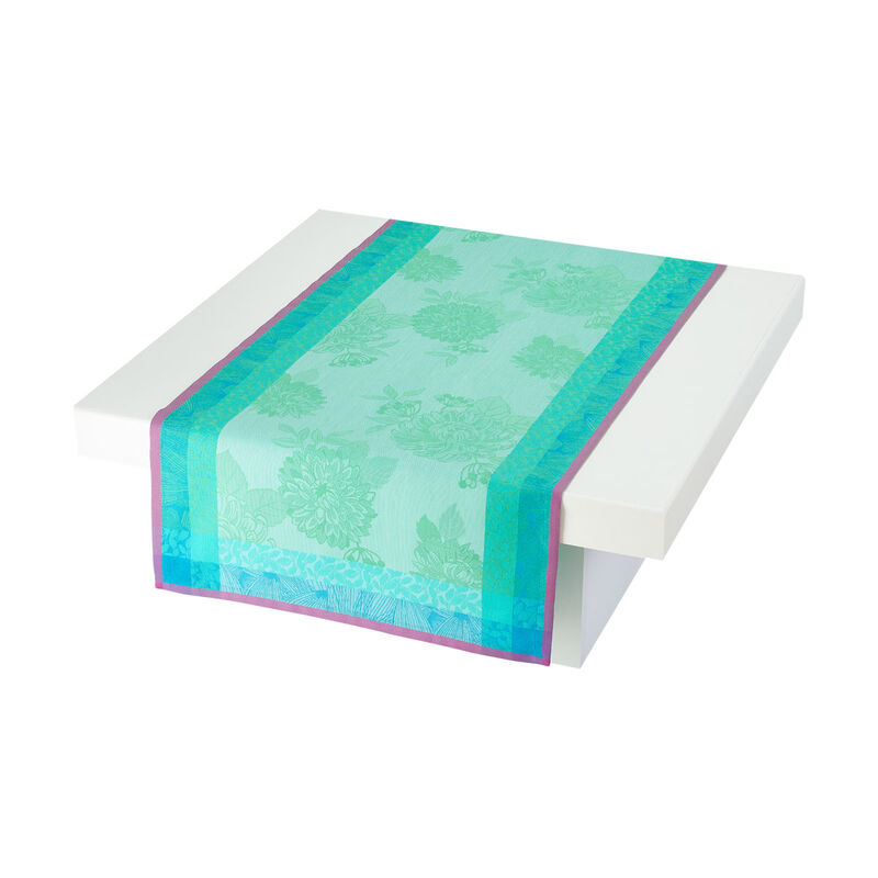 Runner Parfums de bagatelle Hydrangea 22"x59" 100% cotton, , hi-res image number 0