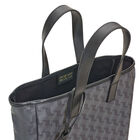 Hand-carried bag Picto Grey  100% cotton, acrylic coating. Garnish: Cattle leather, , hi-res image number 3