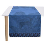 Runner Forêt enchantée Blue 20"x59" 100% cotton, , hi-res image number 1